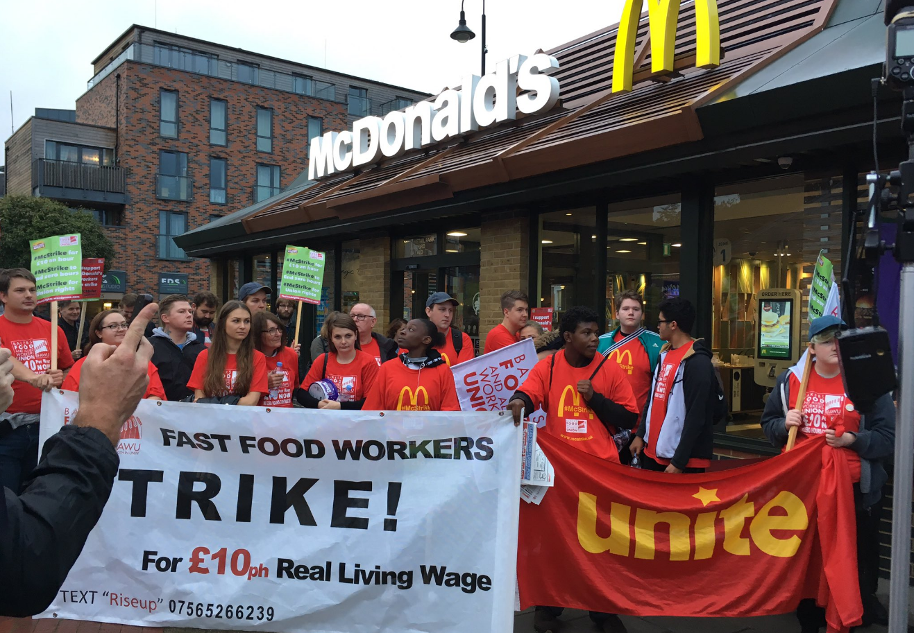 McDonald's Goes On Strike for the First Time Ever in Britain